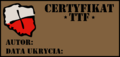 Certyfikat TTF