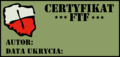 Certyfikat FTF